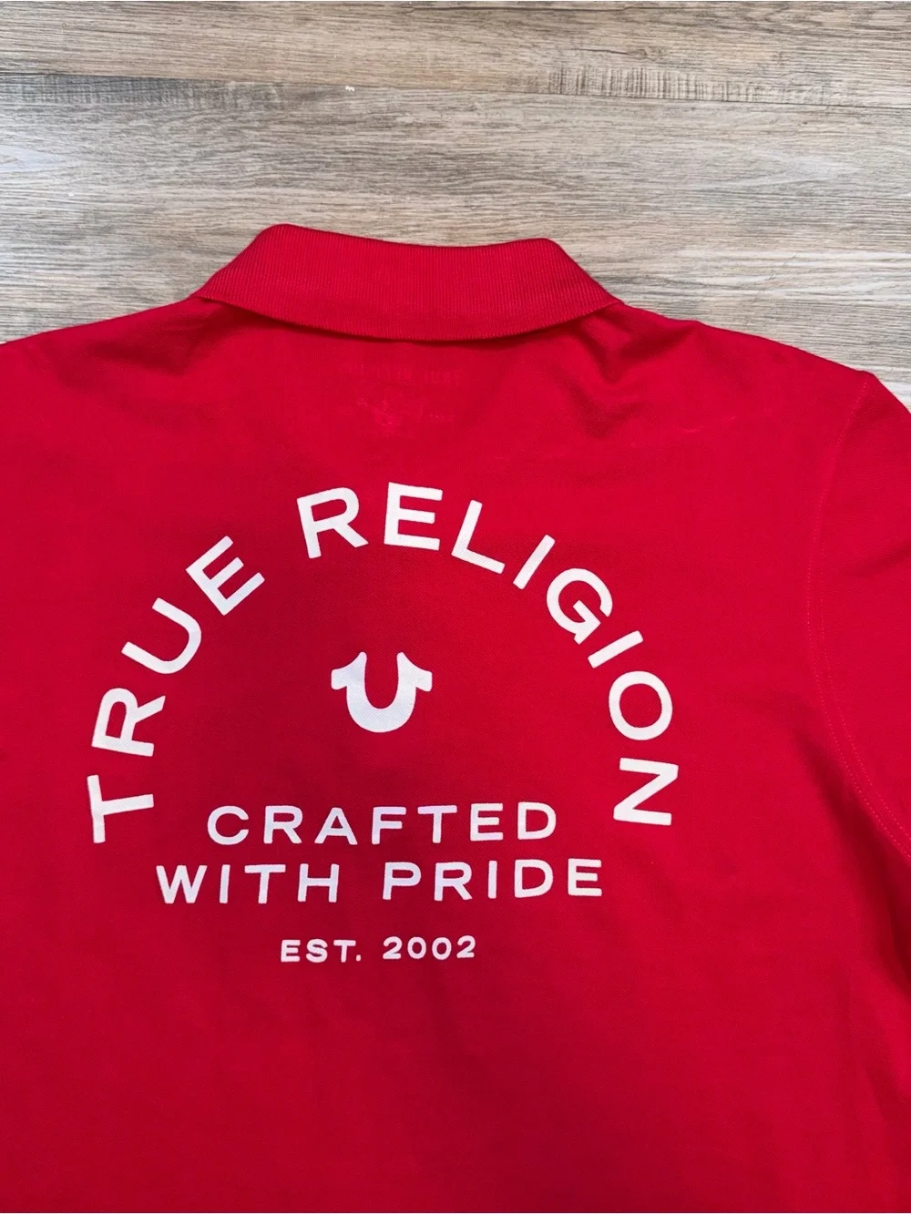 True Religion Shirt Mens Large Short Sleeve Polo Button Up Y2K